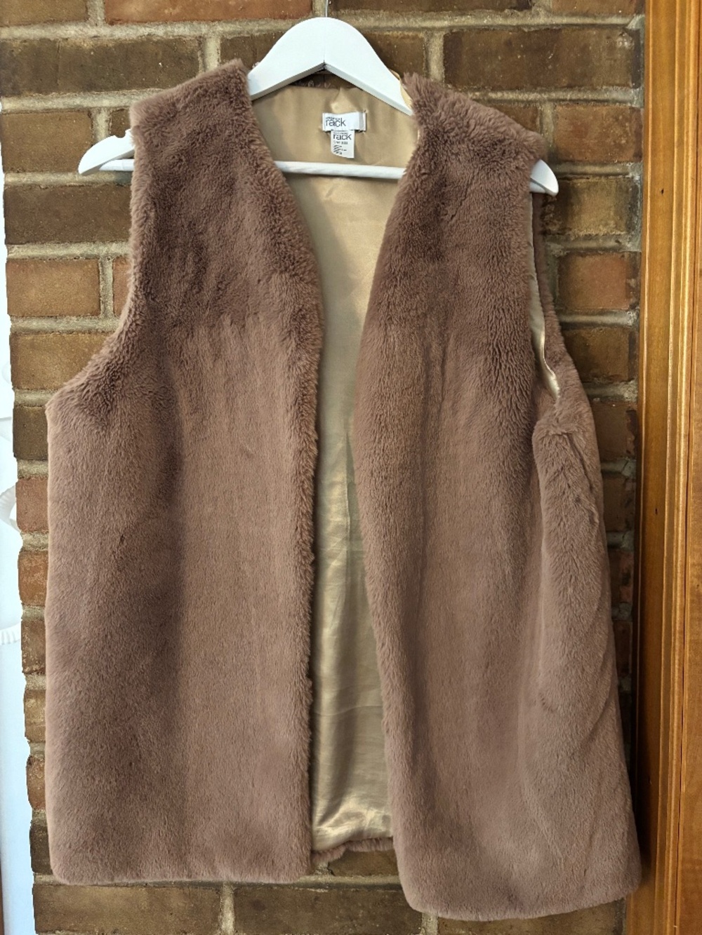Nordstrom Faux Fur Light Brown Chestnut Vest